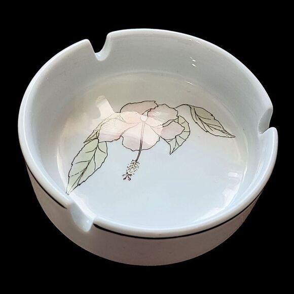 Pillivuyt Floral Ashtray Incense Burner Brush Holder Trinkets Porcelain France. - Picture 8 of 16